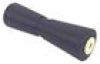 12" V-Keel Roller - Black Rubber, 5/8" I.D. #12000