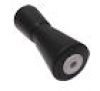 10" V-Keel Roller - Black Rubber, 5/8" I.D. #10000