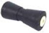 8" V-Keel Roller - Black Rubber, 5/8" I.D. #80000