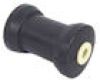 5" Heavy Duty Keel Roller - Black Rubber, 5/8" I.D. #5244-105EC