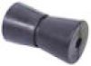 5" V-Keel Roller - Black Rubber, 5/8" I.D. #5213-5