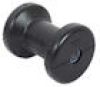 4" Spool Roller - Black Rubber, 1/2" I.D. #4163-4P