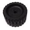 YATES 5" Ribbed Wobble Roller (11/16" I.D. for 5/8" shaft) #530R-5P