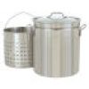 BAYOU CLASSIC 44 Quart S.S. Stockpot with Basket #1144