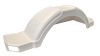 KARAVAN LH White Plastic Fender w/Cutout, 40" Long #206-00087-WT