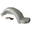 SHORELAND'R RH White Plastic Fender Kit w/ Cutout, 42-1/2