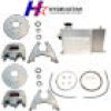 HYDRASTAR Complete Single Axle 10" Dac. Slip-On Disc Brake Kit, 3.5k #E3K-S1SO
