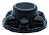 QuickTrim&reg;  Black ABS Trailer Hub Cover, 8 on 6-1/2" #QT765BHN