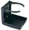 ATTWOOD Black Plastic Folding Drink Holder #11654-3