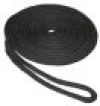 3/8" x 20' Black Double Braid Nylon Dock Line #50013093