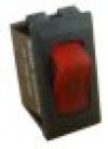 Illuminated 120V On/Off Switch, Red/Black #12515