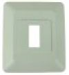 Single Switch Base and Bezel, White #13605