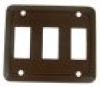 Triple Switch Face Plate, Brown #13475