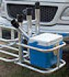Anglers Aluminum Rod & Cooler Rack Bucket Holder #020