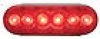 LED 6" Oval Red Vehicle / Trailer Tail Light #STL12RB