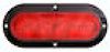 LED 6" Oval Flanged Red Vehicle / Trailer Tail Light #STL73RB