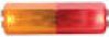 LED Thin Line Dual Red/Amber Fender Light #MCL61ARB