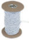 Bungee Shock Cord, White/Black 3/16" x 100'