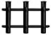 Side Mount 3-Rod Holder, Black Plastic #50091431