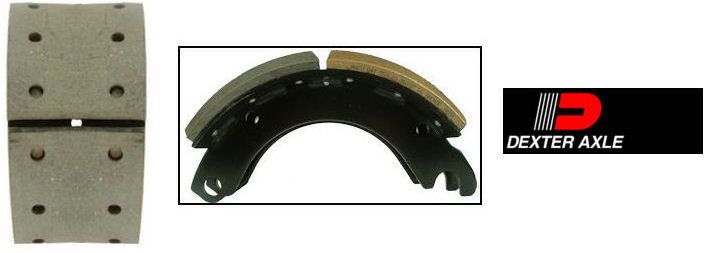 4591d Dexter PQ style air brake shoe & hardware replacement 12-1/4'' x 7-1/2'' 