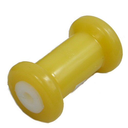 x 0.5 in. C.H 5 in Yates 510Y-4 Yellow Plastic Spool Roller 