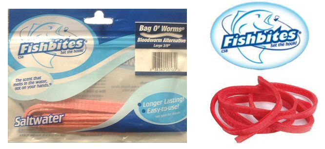 Longer Lasting Fishbites Bag O' Worms Bloodworm 