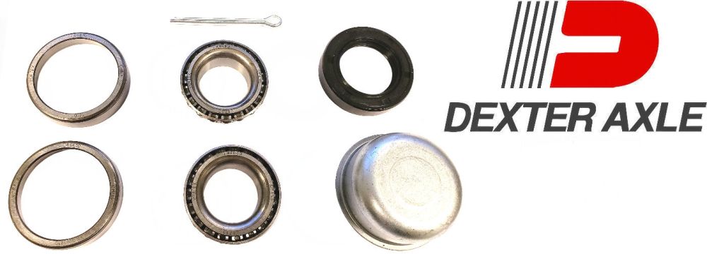 1 1/16 in Trailer Wheel Bearing Kit with Dust Cap 