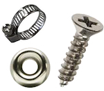 Marine Fasteners, Washers and Clamps