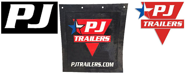 PJ TRAILER Factory Mudflaps and Frame Decals