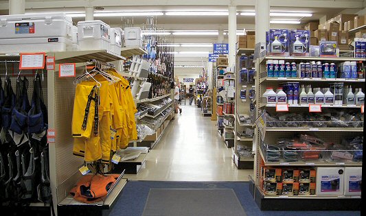 Boating Supplies at our Delaware Showroom